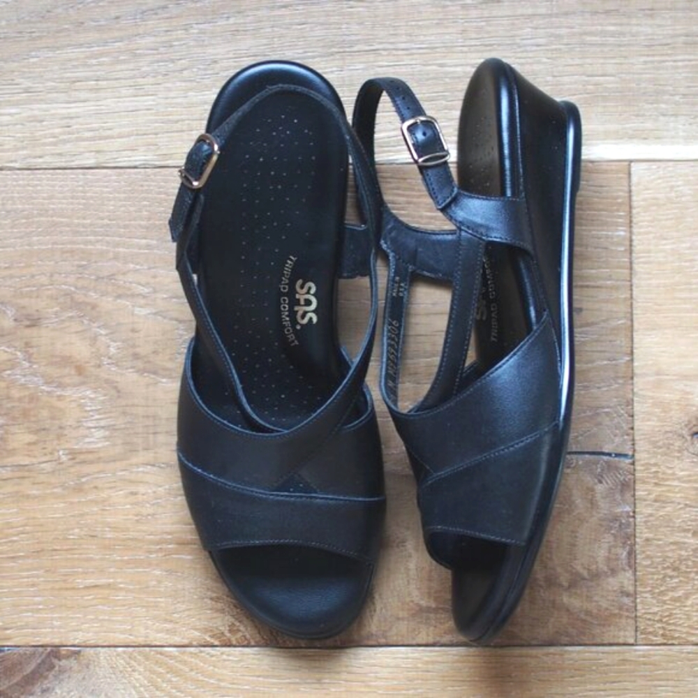 SAS | Caress Cross Strap Wedge Sandal